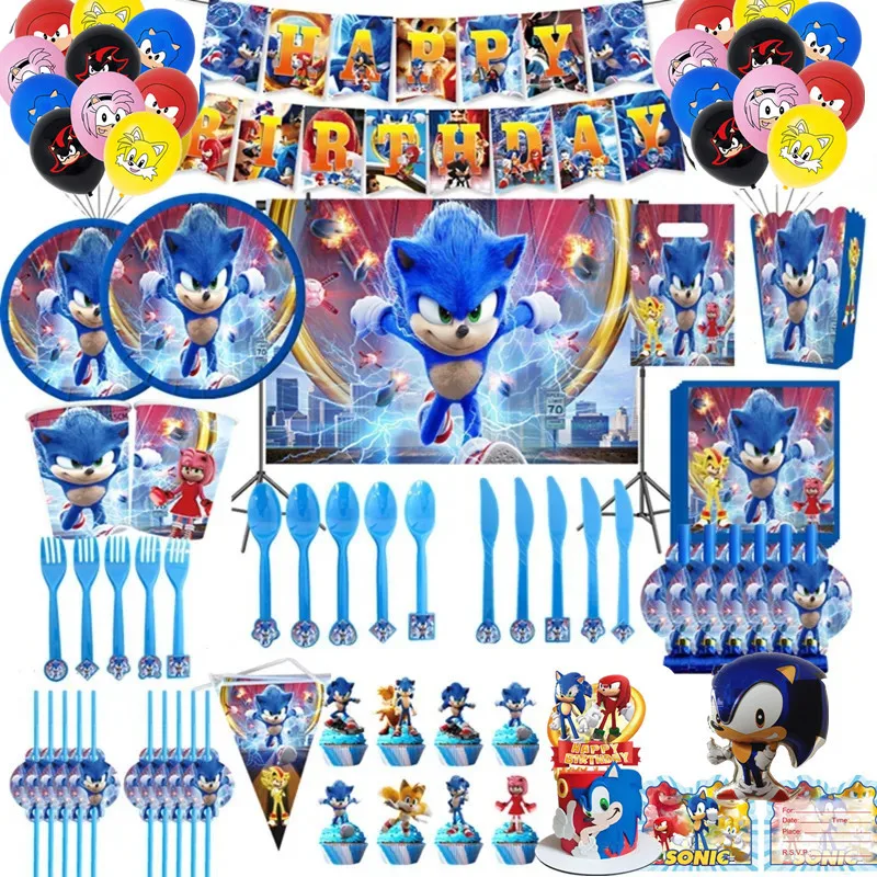 Home Bathroom Model - Anime Character Cartoon Hedgehog Tablecloth Banners