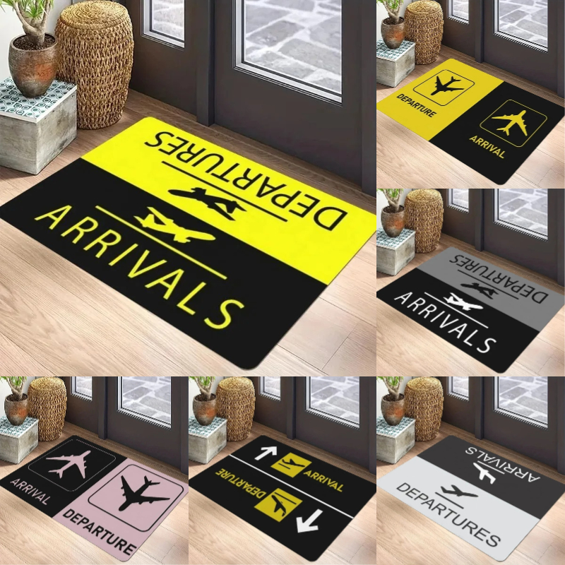 Aviation Theme Carpet Mat - Ai - Home Bathroom Door Signs บทวิจารณ์และราคา
