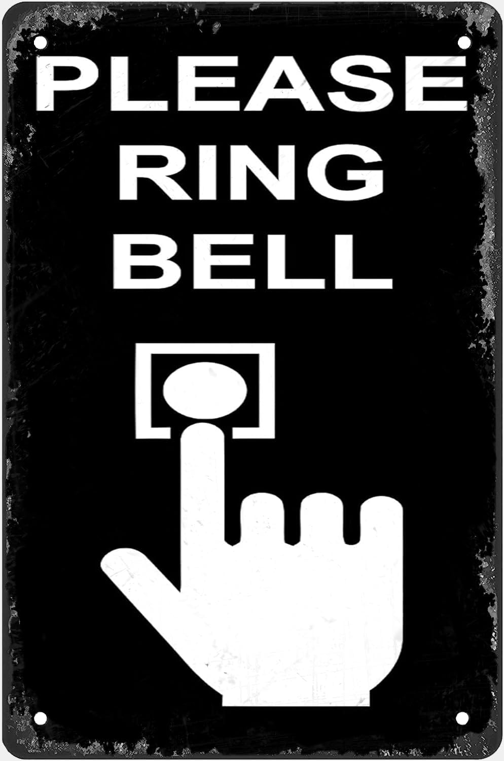 Please Ring Bell Tin Sign Plaq - Home Bathroom Door Signs บทวิจารณ์และราคา