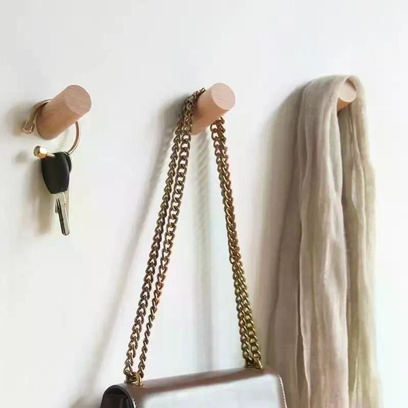Wall Hanger Wood Hook Beech Ho - Jet Home Bathroom Accessories บทวิจารณ์และราคา