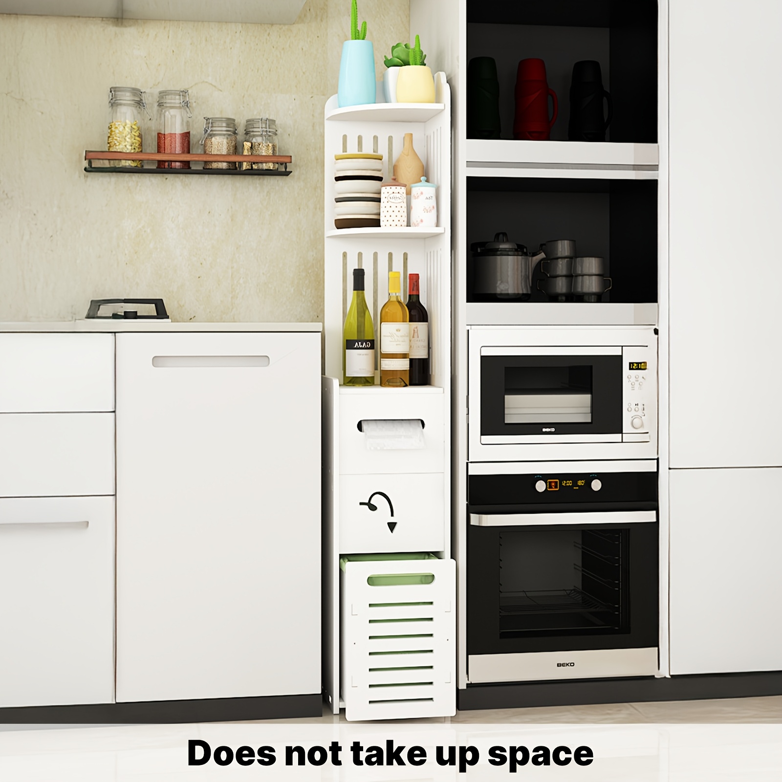 Space-Saving Bathroom Cabinet, - Home Bathroom Cabinets บทวิจารณ์และราคา