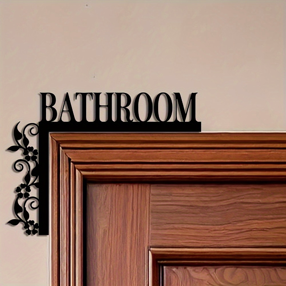 Classic Metal Bathroom Door Fr - Home Bathroom Door Signs บทวิจารณ์และราคา