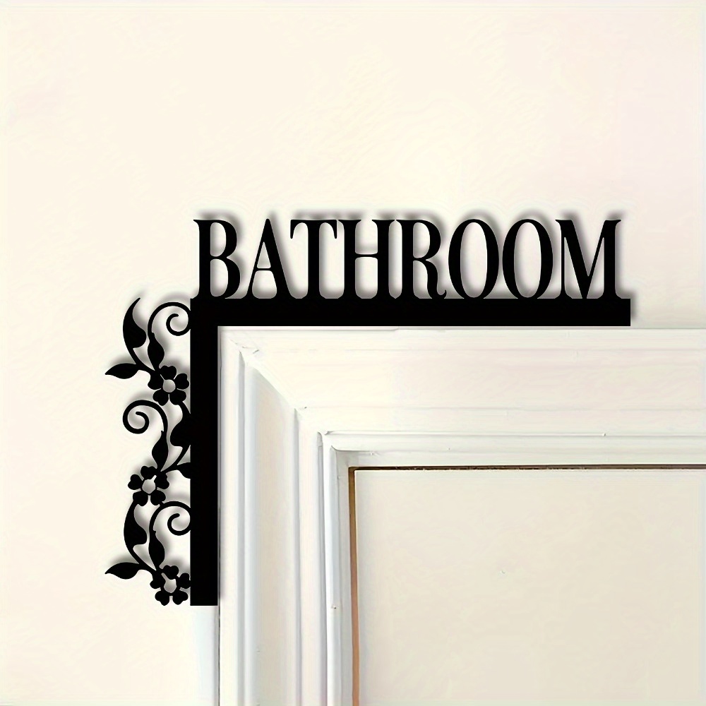 Classic Metal Bathroom Door Fr - Home Bathroom Door Signs บทวิจารณ์และราคา