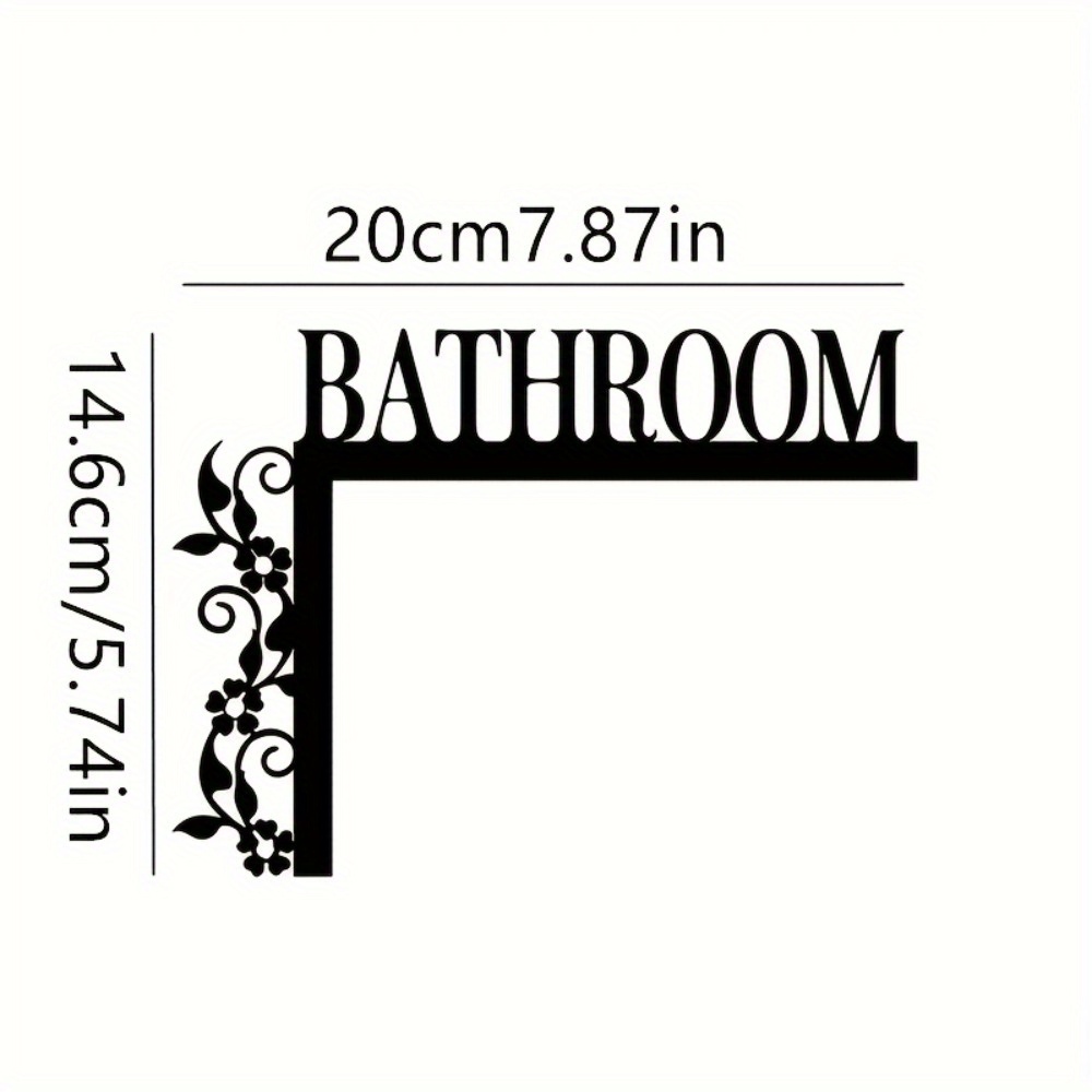 Classic Metal Bathroom Door Fr - Home Bathroom Door Signs บทวิจารณ์และราคา
