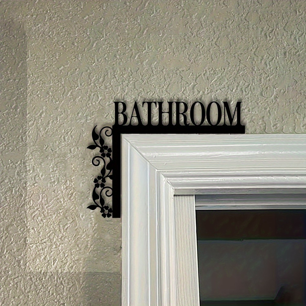 Classic Metal Bathroom Door Fr - Home Bathroom Door Signs บทวิจารณ์และราคา