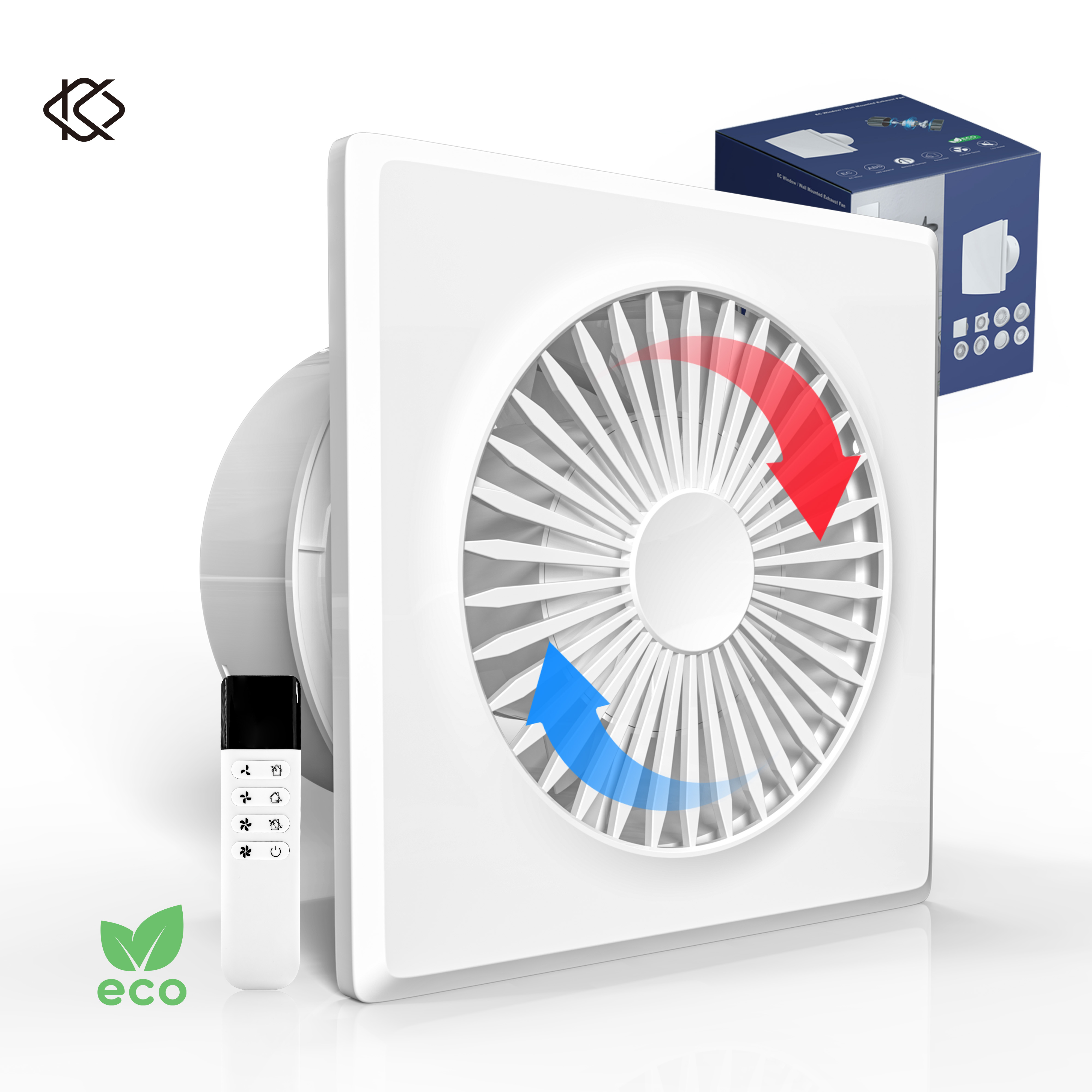 KCvents Reversible Ventilator  - Home Bathroom Fan บทวิจารณ์และราคา