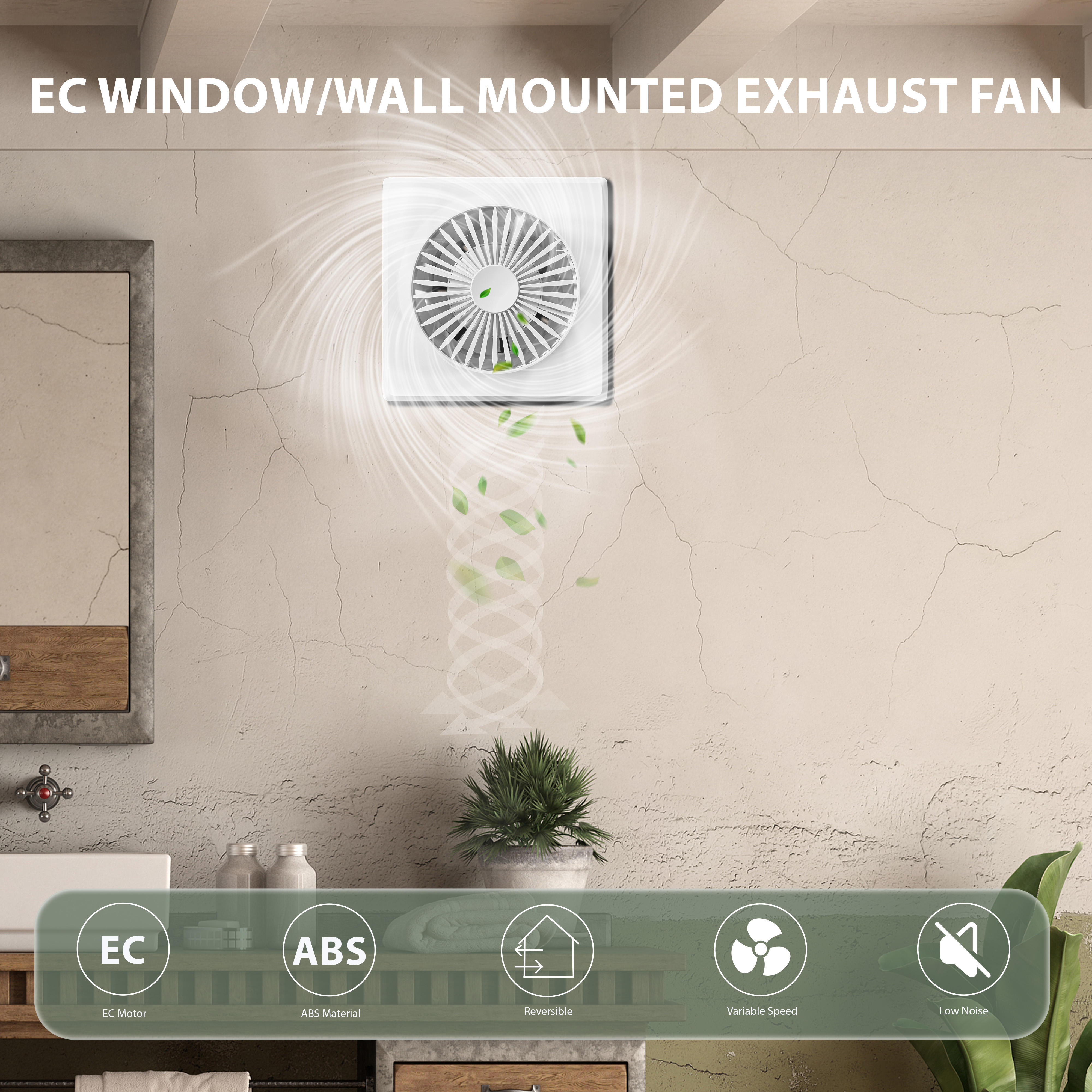 KCvents Reversible Ventilator  - Home Bathroom Fan บทวิจารณ์และราคา