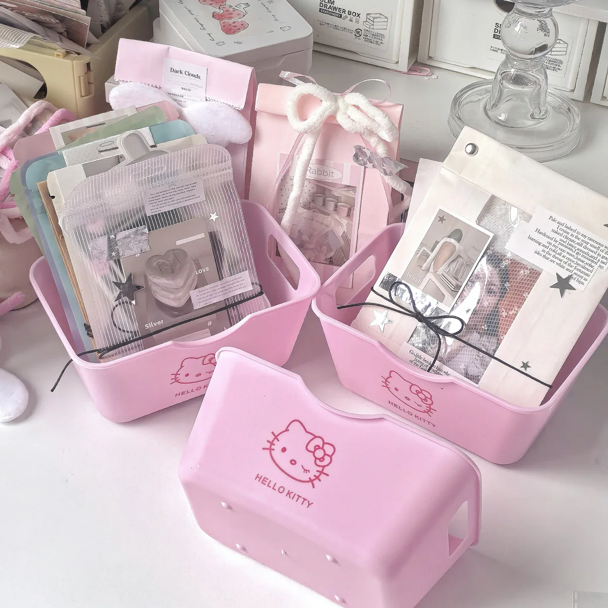 Hello Kitty 2/4Pcs Plastic Org - Home Goods Bathroom Accessories บทวิจารณ์และราคา