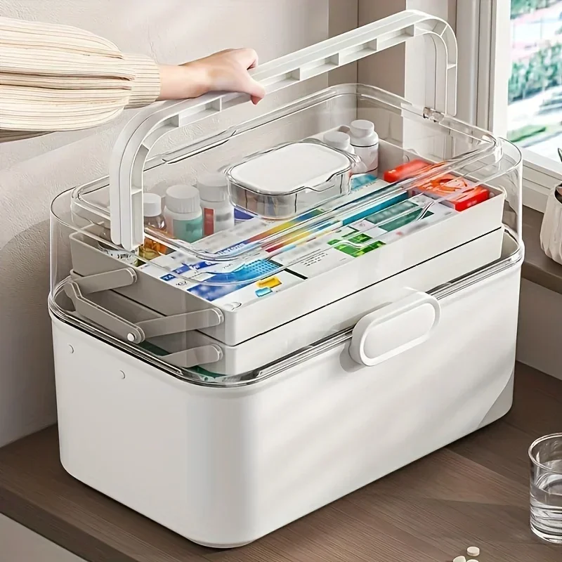 Large Capacity Clear Lid Medic - Home Bathroom Cabinets บทวิจารณ์และราคา