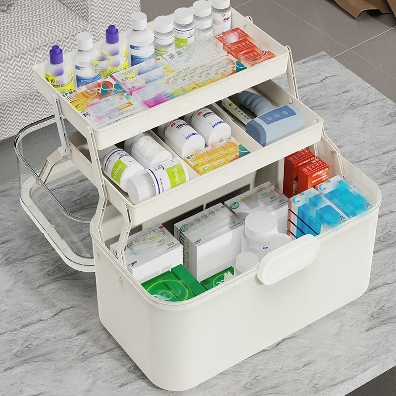 Large Capacity Clear Lid Medic - Home Bathroom Cabinets บทวิจารณ์และราคา