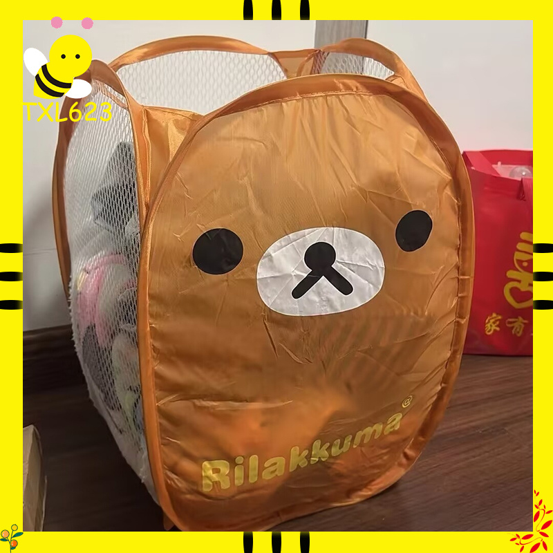 Rilakkuma Laundry Hamper Folda - Home Goods Bathroom Storage บทวิจารณ์และราคา
