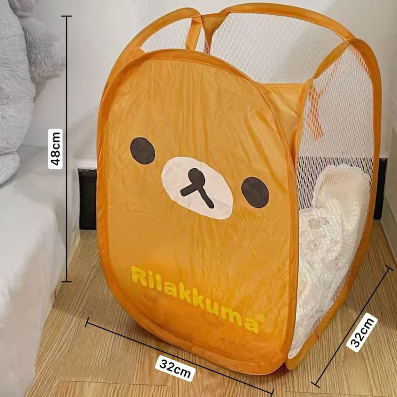 Rilakkuma Laundry Hamper Folda - Home Goods Bathroom Storage บทวิจารณ์และราคา