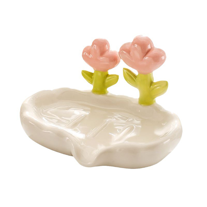 1pc Creative Floral Soap Box D - Jet Home Bathroom Accessories บทวิจารณ์และราคา