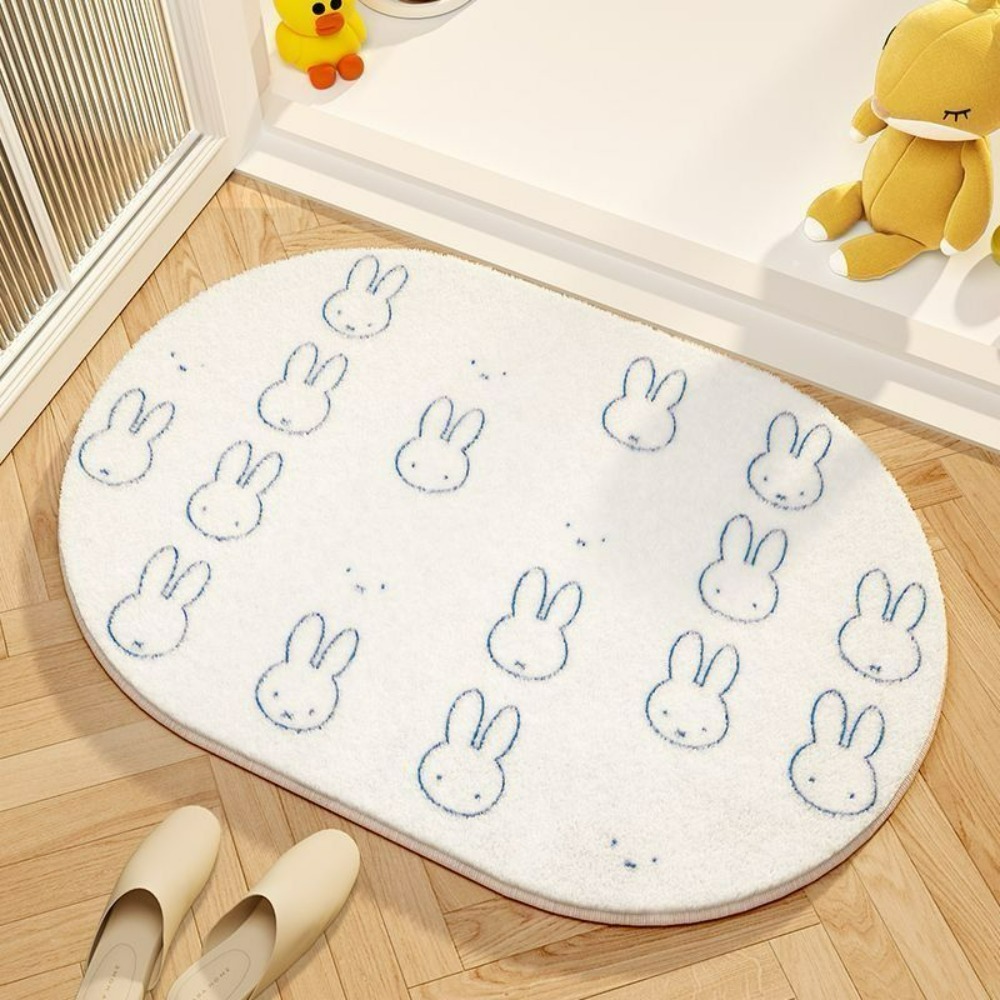 Miffy Cartoon Floor Mat Soft I - Home Goods Bathroom Accessories บทวิจารณ์และราคา