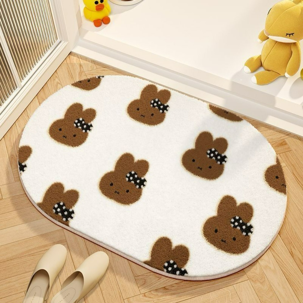 Miffy Cartoon Floor Mat Soft I - Home Goods Bathroom Accessories บทวิจารณ์และราคา