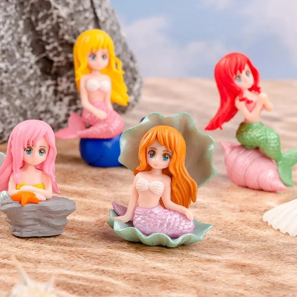 Mini Cute Shell Mermaid Small  - Home Bathroom Model บทวิจารณ์และราคา