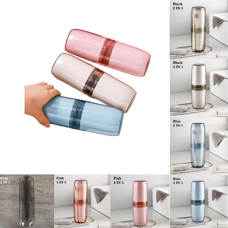 2/4 Cup Toothbrush Storage Box - Home Goods Bathroom Storage บทวิจารณ์และราคา