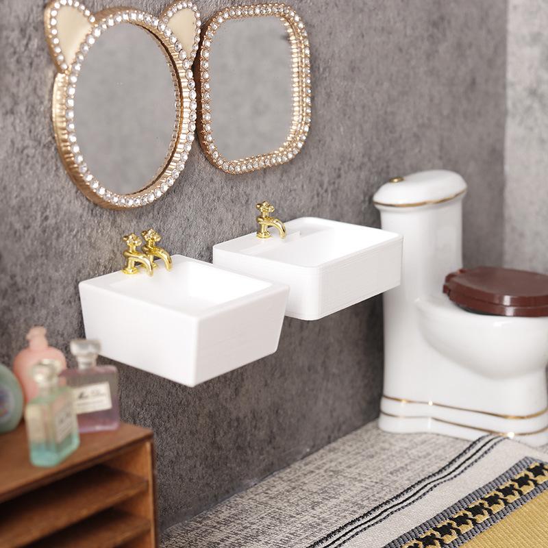 1/12 Home Accessories Dollhous - Home Bathroom Model บทวิจารณ์และราคา