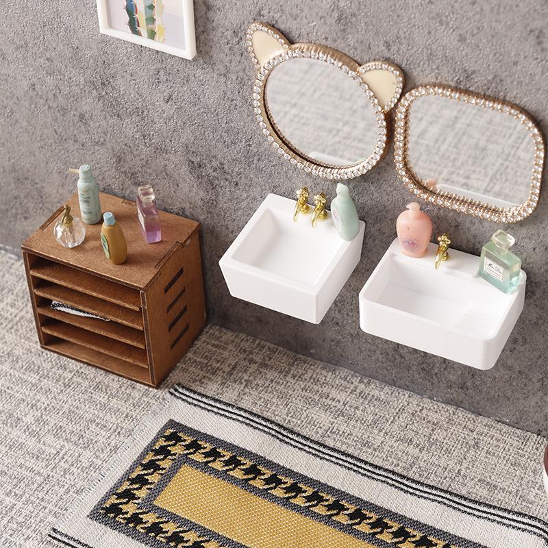 1/12 Home Accessories Dollhous - Home Bathroom Model บทวิจารณ์และราคา