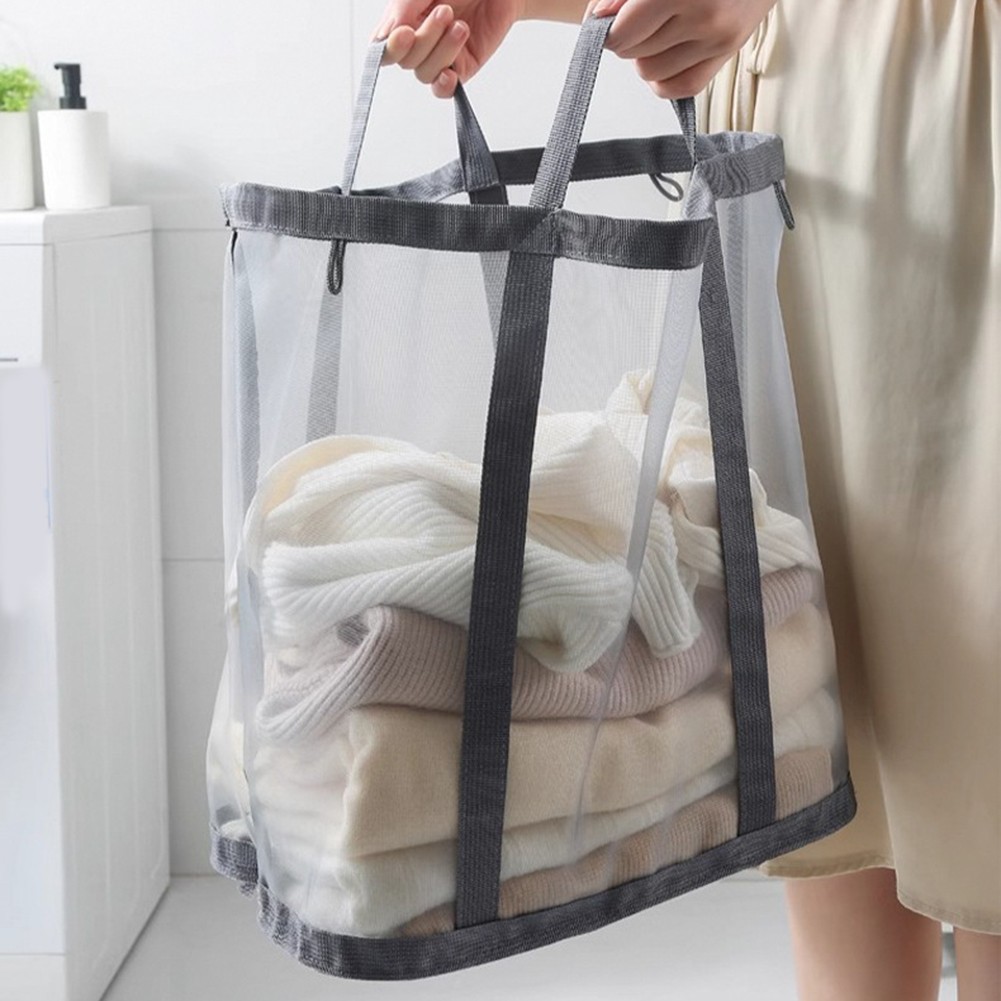 Mesh Laundry Basket Bathroom W - Home Goods Bathroom Storage บทวิจารณ์และราคา