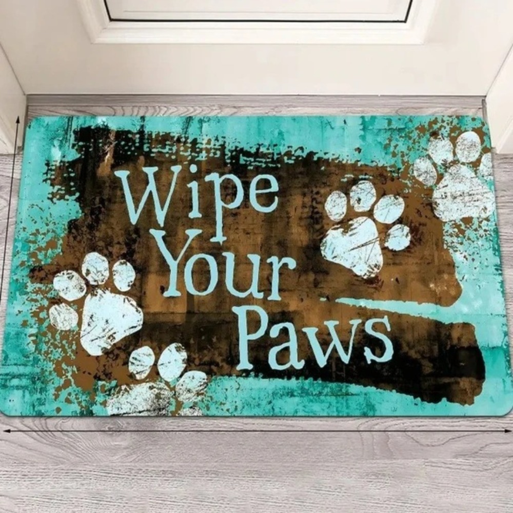 Vintage Dog Paw Print Rectangl - Home Bathroom Door Signs บทวิจารณ์และราคา