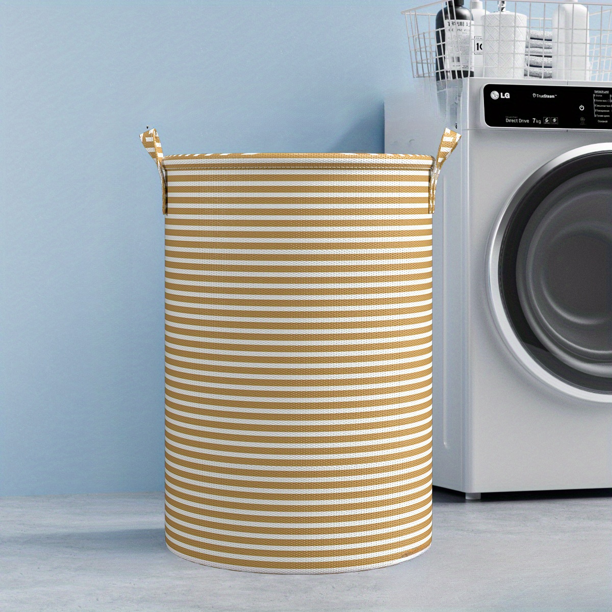 Foldable Minimalist Striped La - Home Goods Bathroom Storage บทวิจารณ์และราคา
