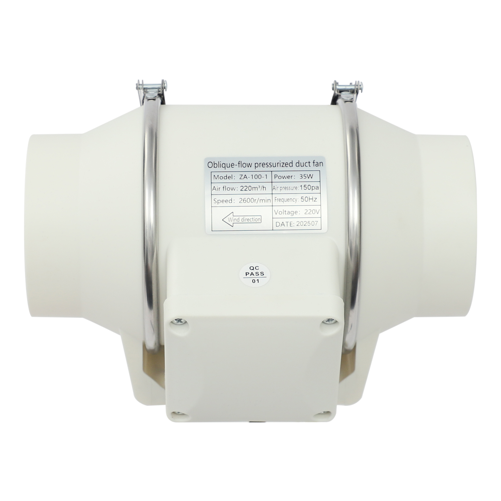 35W 110V Inline Duct Fan 220m³ - Home Bathroom Fan บทวิจารณ์และราคา
