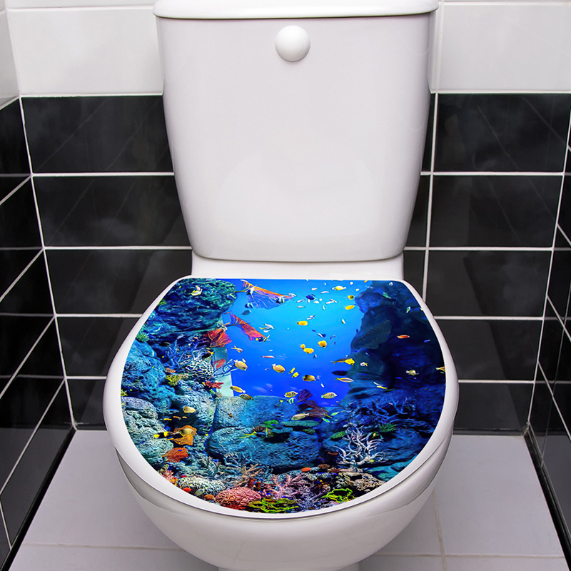 1pcs 3D Toilet Seat Wall Stick - Jet Home Bathroom Accessories บทวิจารณ์และราคา