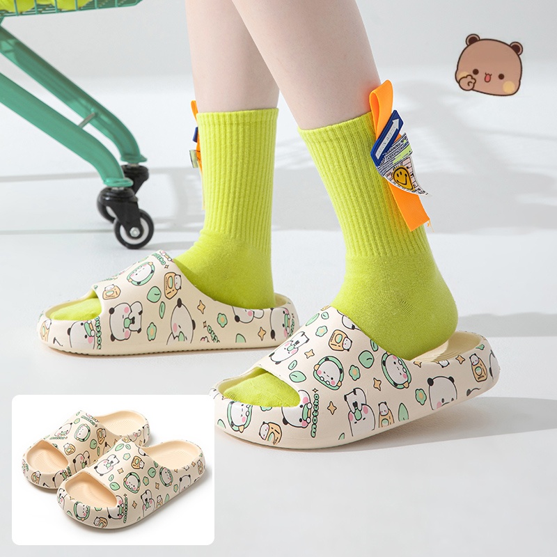 Kawaii Bubu Dudu Bear Slippers - Home Bathroom Model บทวิจารณ์และราคา