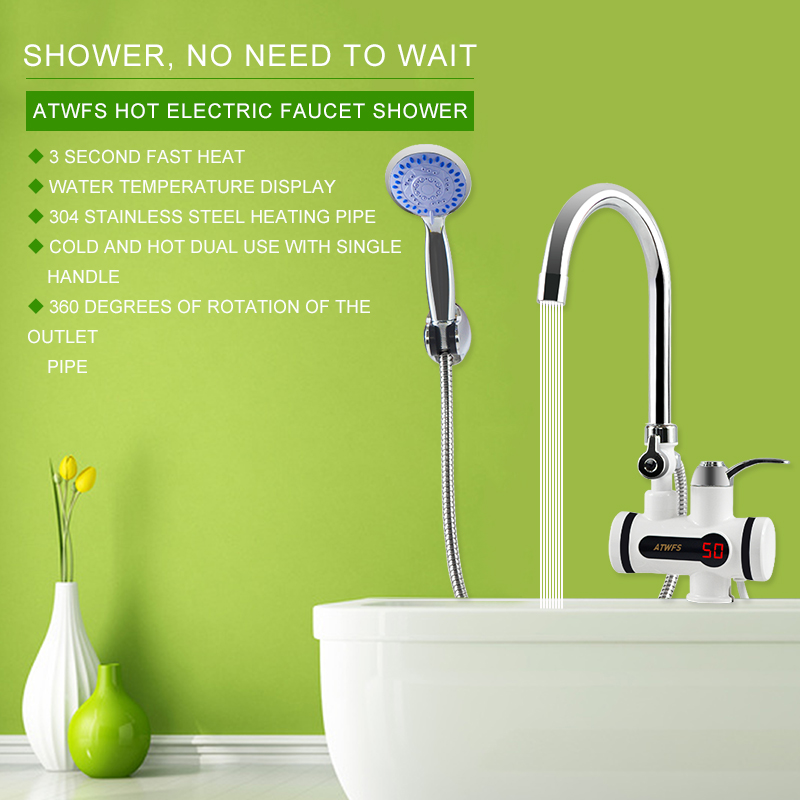 ATWFS 3000W Tankless Water Hea - Home Bathroom Water Heater บทวิจารณ์และราคา