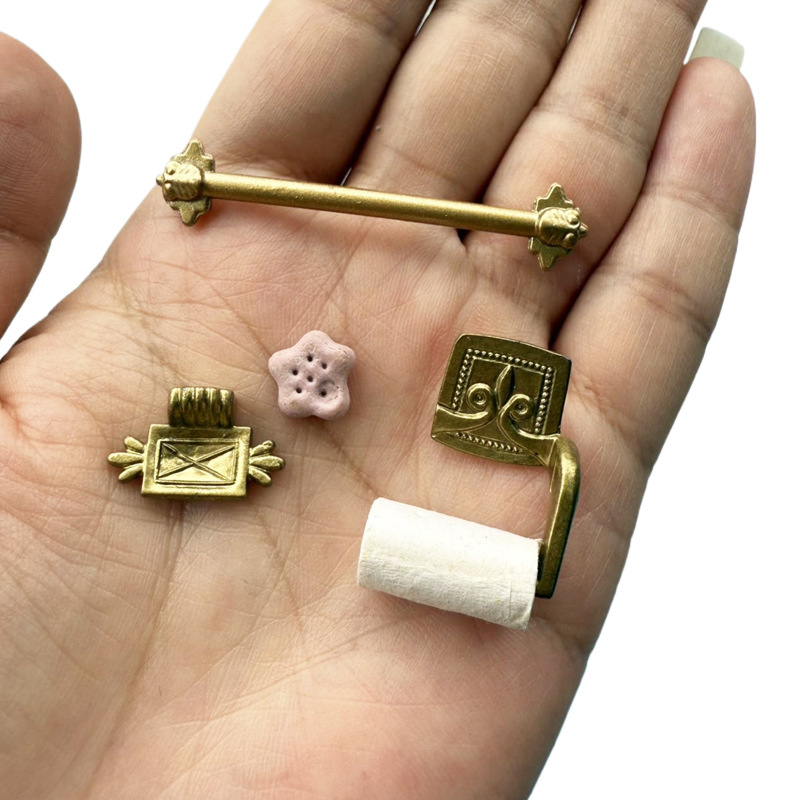1/12 Dollhouse Simulation Pape - Jet Home Bathroom Accessories บทวิจารณ์และราคา