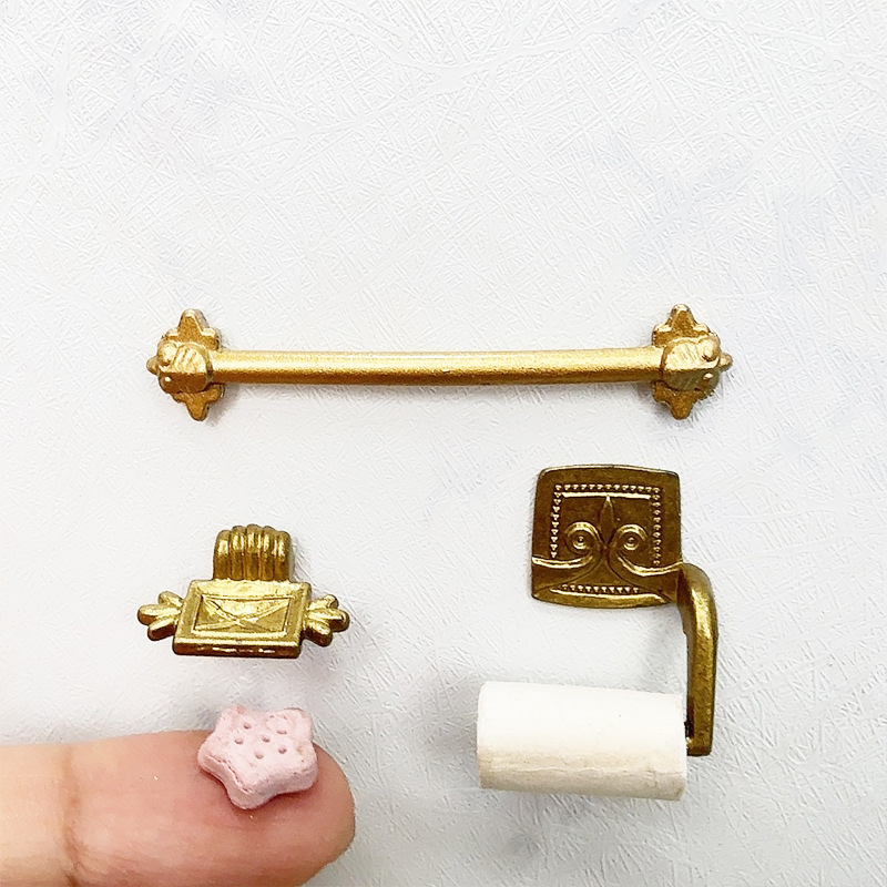 ●1/12 Dollhouse Simulation Pap - Home Bathroom Model บทวิจารณ์และราคา