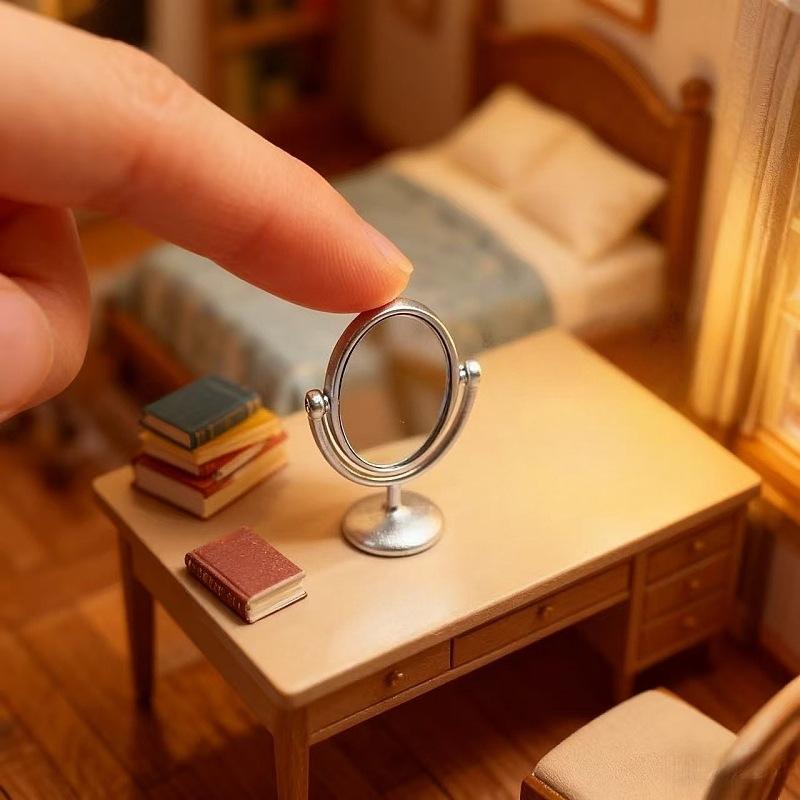 1Pcs Miniature Retro Mirror Dr - Home Bathroom Model บทวิจารณ์และราคา