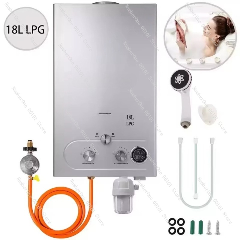 Instant Heating Gas Water Heat - Home Bathroom Water Heater บทวิจารณ์และราคา