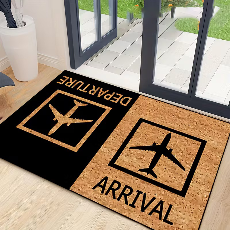Airport Sign Doormat Funny Ent - Home Bathroom Door Signs บทวิจารณ์และราคา