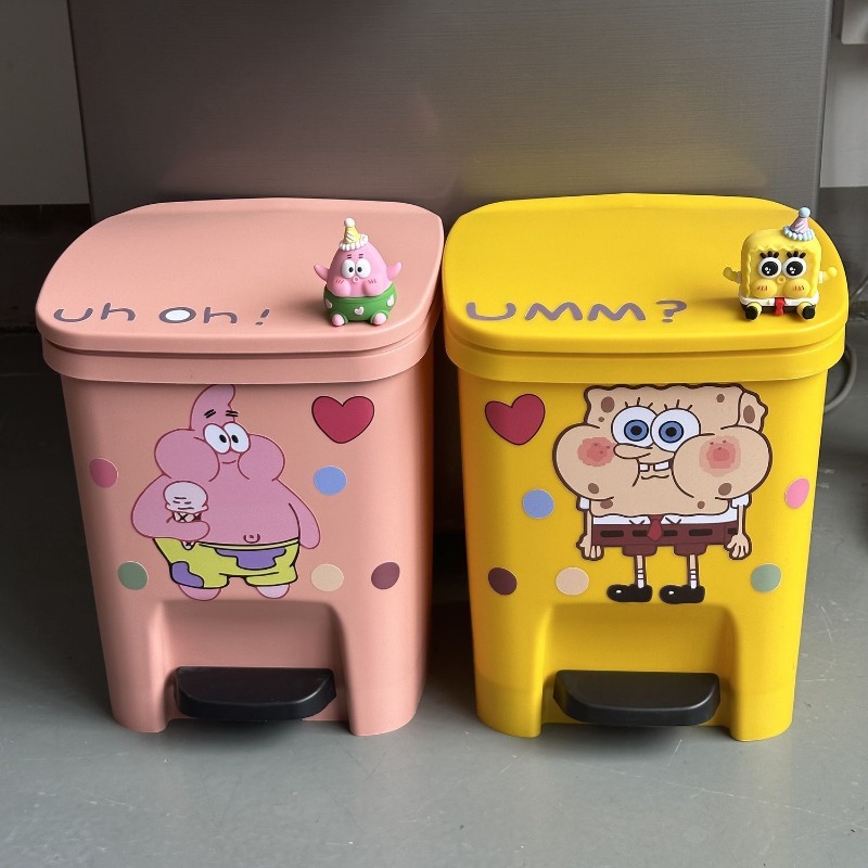 Cute Patrick Star Pedal Trash  - Home Goods Bathroom Accessories บทวิจารณ์และราคา