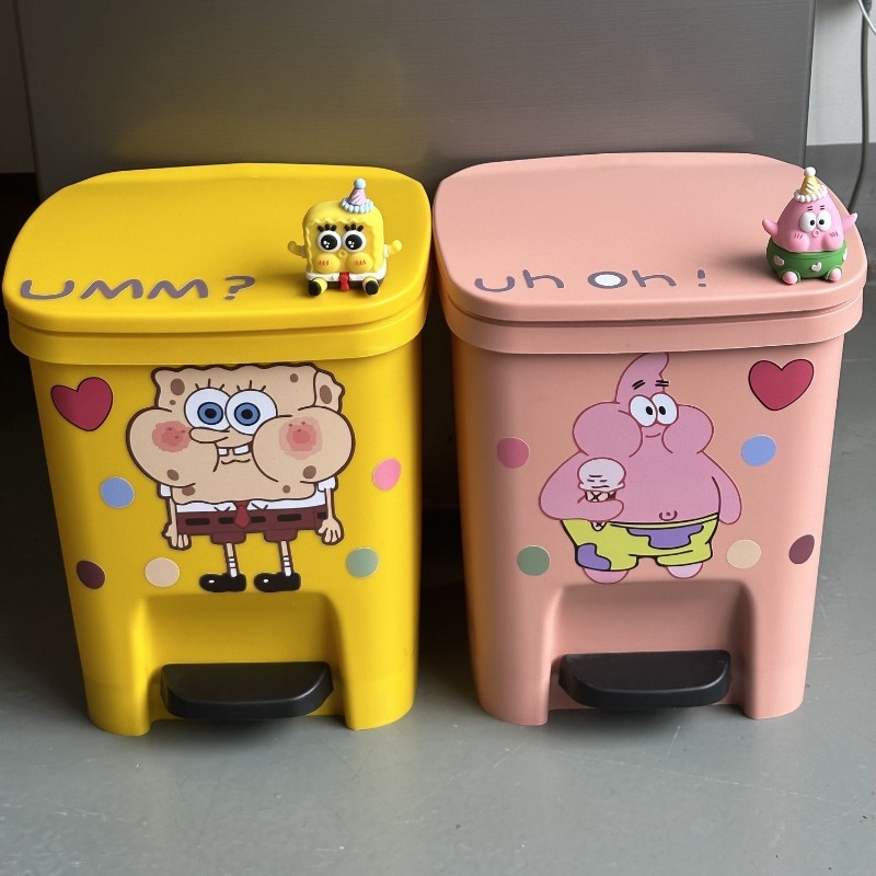 Cute Patrick Star Pedal Trash  - Home Goods Bathroom Accessories บทวิจารณ์และราคา