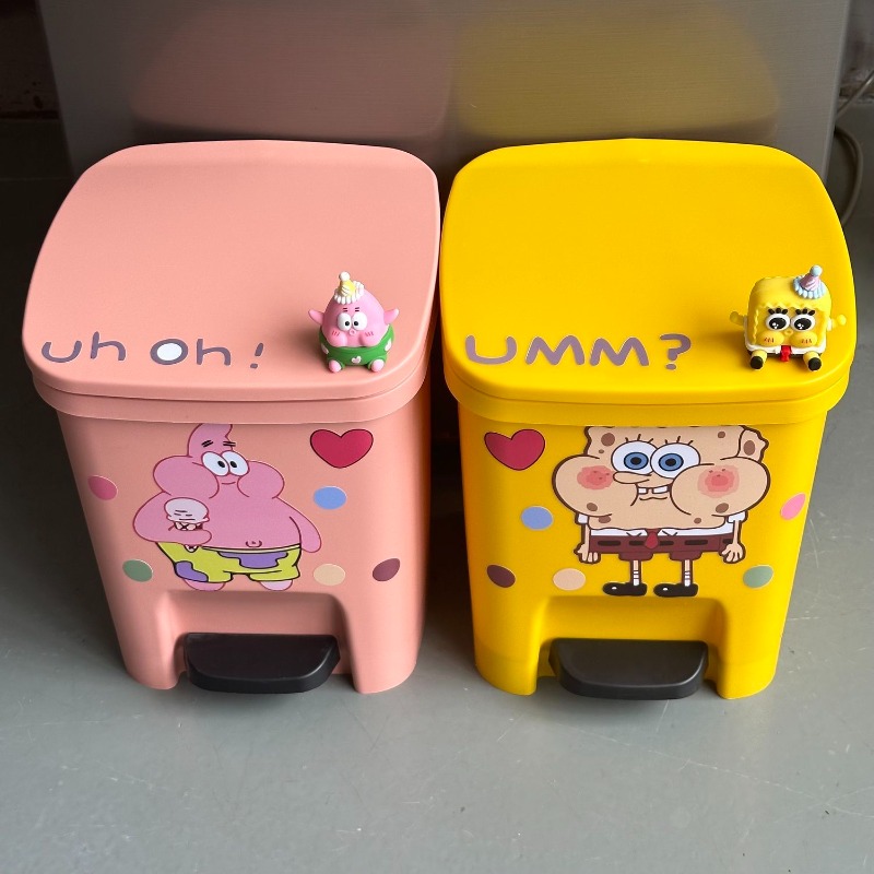 Cute Patrick Star Pedal Trash  - Home Goods Bathroom Accessories บทวิจารณ์และราคา