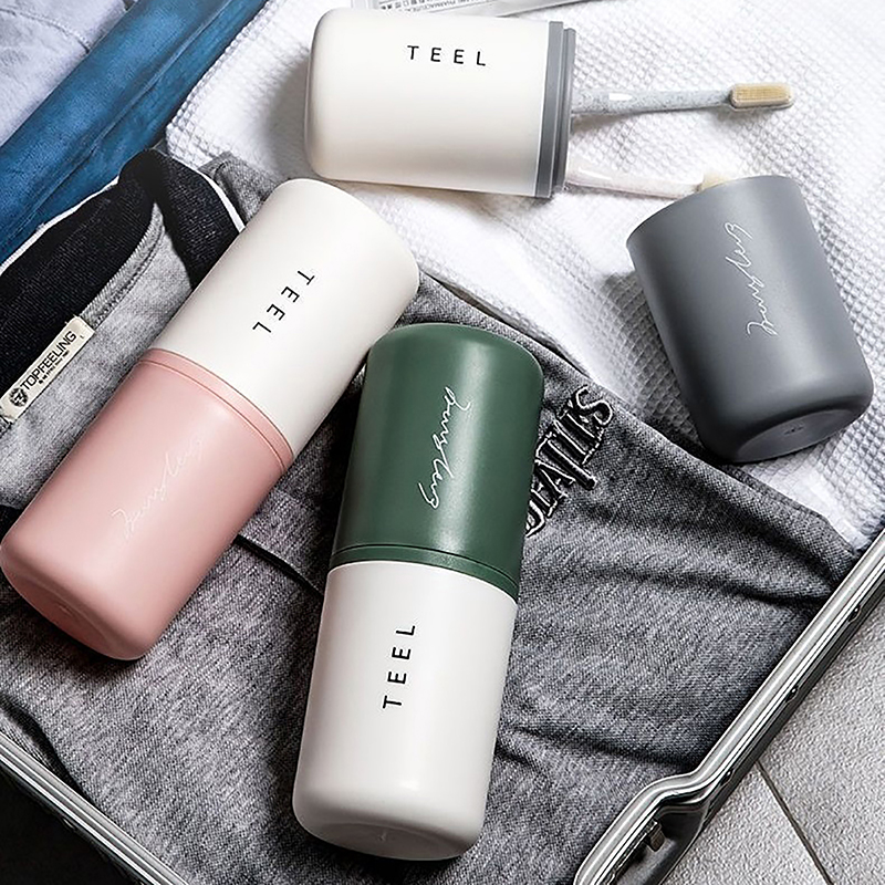 1pc Portable Toothbrush Holder - Home Goods Bathroom Storage บทวิจารณ์และราคา