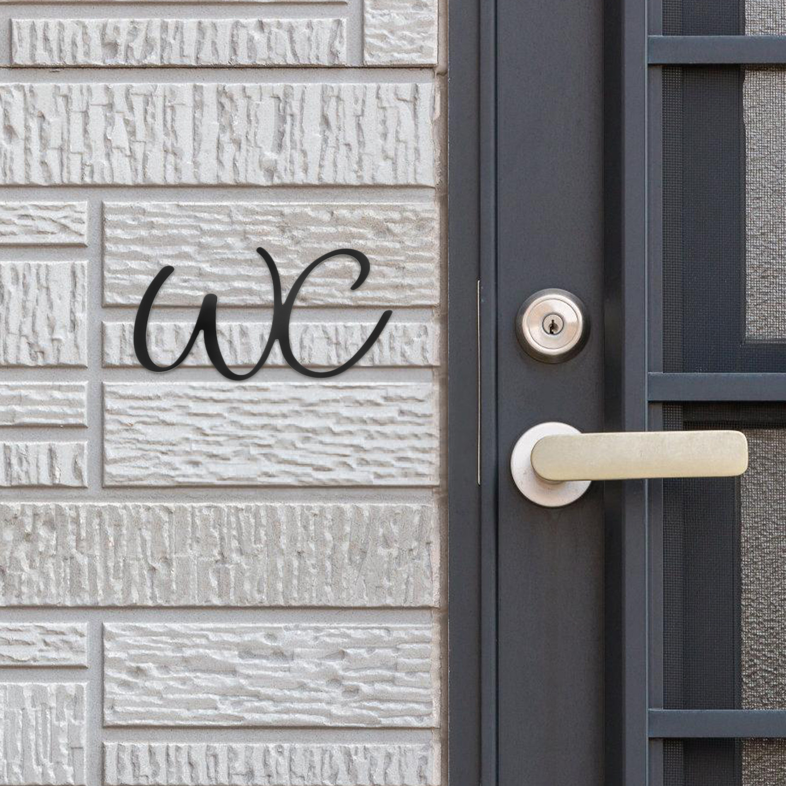 Bathroom Sign Toilet Door Iron - Home Bathroom Door Signs บทวิจารณ์และราคา