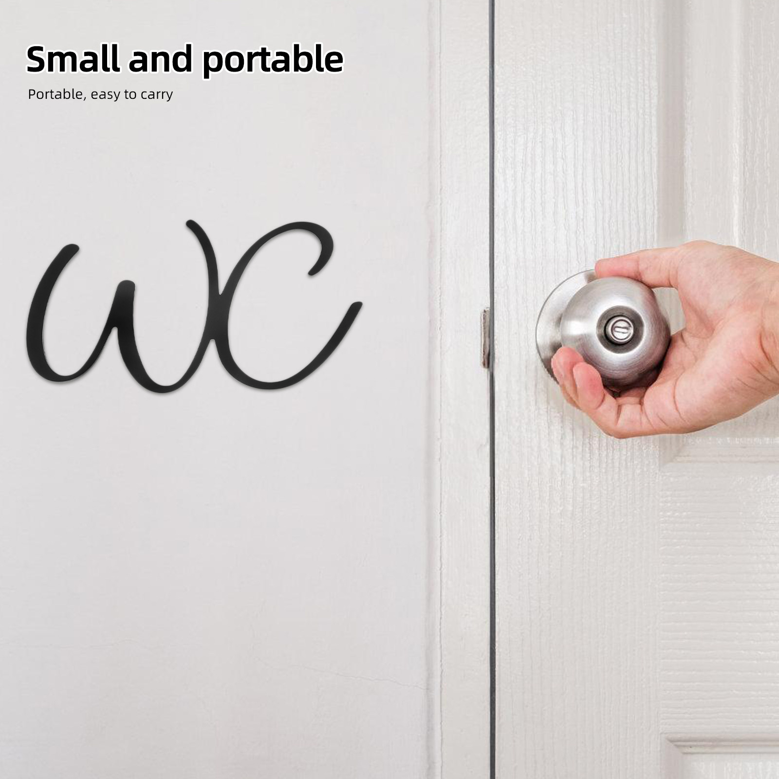 Bathroom Sign Toilet Door Iron - Home Bathroom Door Signs บทวิจารณ์และราคา