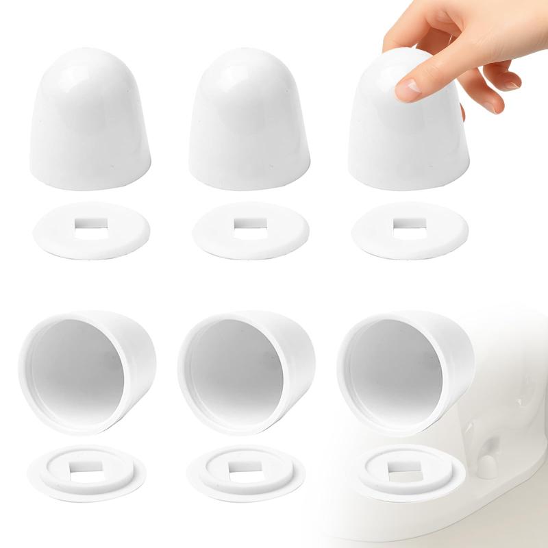 6pcs White Toilet Bolt Caps Fo - Jet Home Bathroom Accessories บทวิจารณ์และราคา