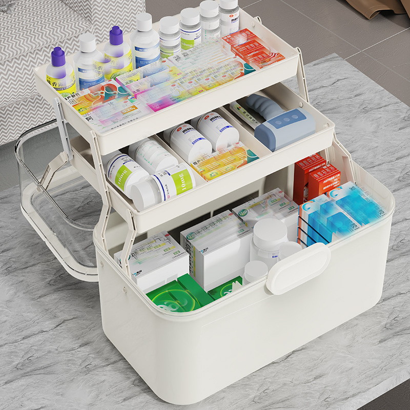 Large Capacity Clear Lid Medic - Home Bathroom Cabinets บทวิจารณ์และราคา