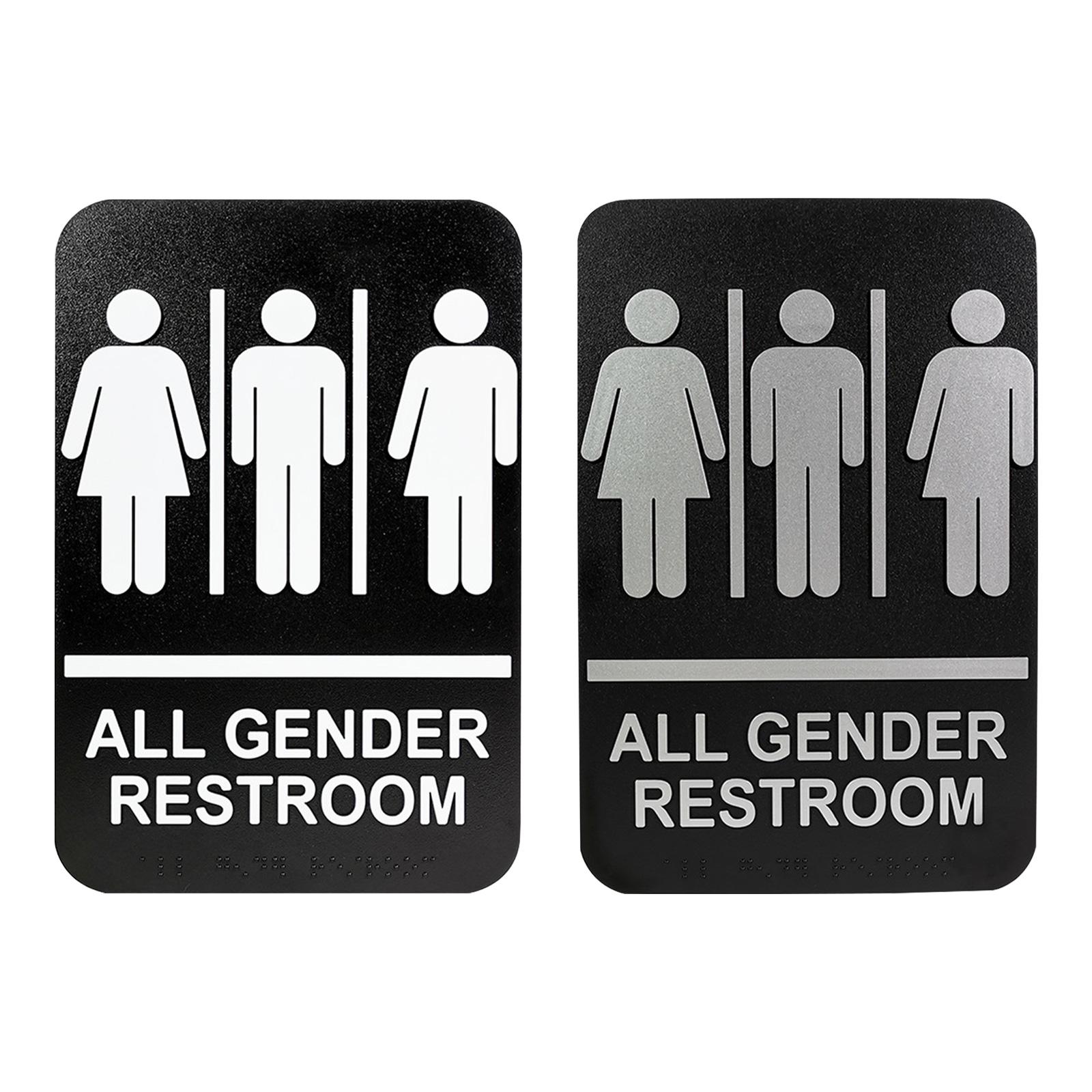 All Gender Restroom Sign Gende - Home Bathroom Door Signs บทวิจารณ์และราคา