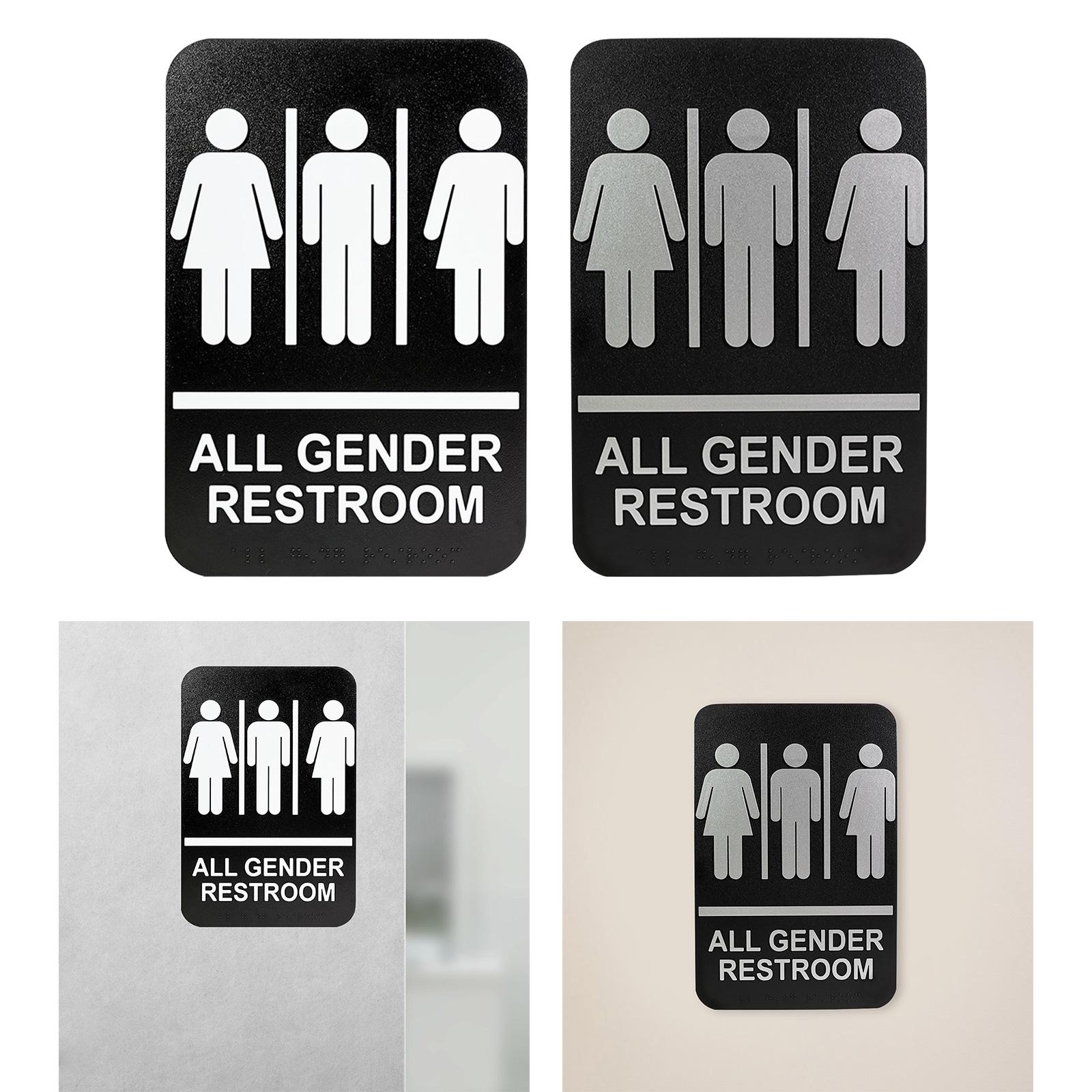 All Gender Restroom Sign Gende - Home Bathroom Door Signs บทวิจารณ์และราคา