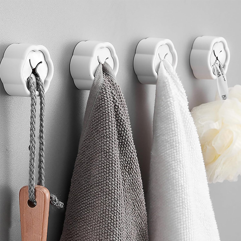 6PCS Self Adhesive Towel Holde - Home Goods Bathroom Storage บทวิจารณ์และราคา
