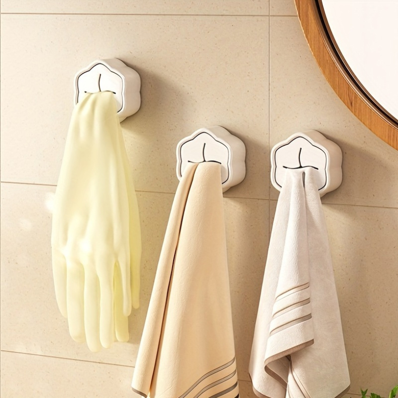 6PCS Self Adhesive Towel Holde - Home Goods Bathroom Storage บทวิจารณ์และราคา