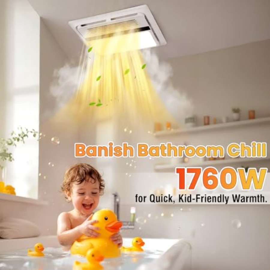 4-in-1 Bathroom Exhaust Fan wi - Home Bathroom Fan บทวิจารณ์และราคา