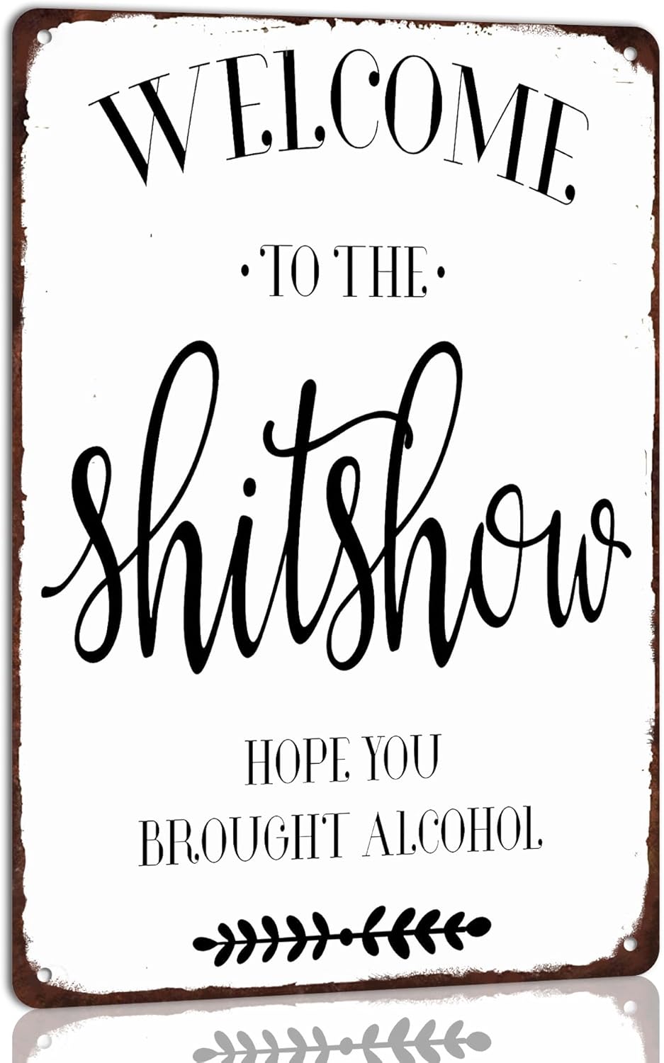 Welcome to the Shi*Show Vintag - Home Bathroom Door Signs บทวิจารณ์และราคา