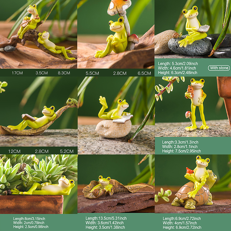 Resin Funny Frog Figurines For - Jet Home Bathroom Accessories บทวิจารณ์และราคา